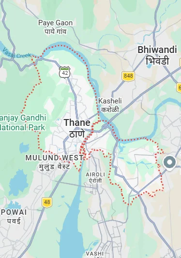 Hiranandani Krisala Thane Strategic Location Map